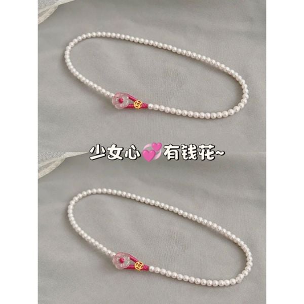  Vòng Tay Pearl Money Flower 