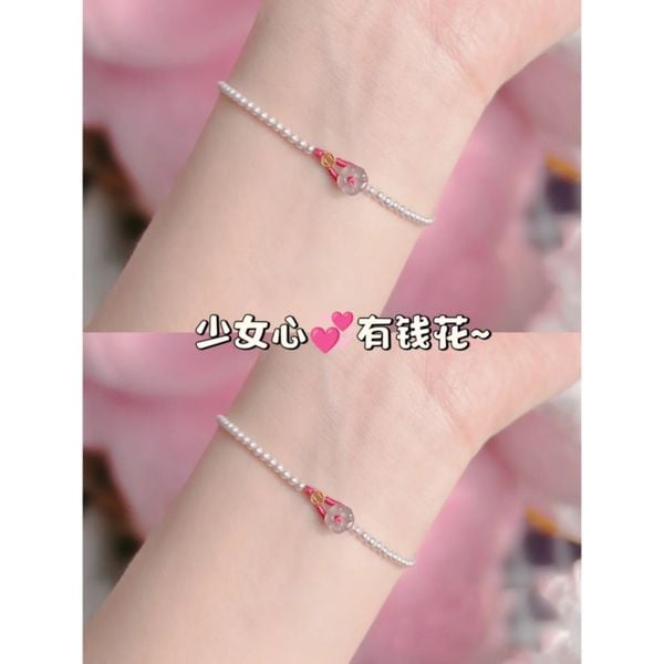  Vòng Tay Pearl Money Flower 