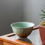  Tách Trà Men Ngọc Nổi Cánh Hoa 