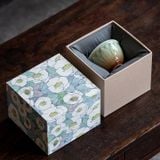  Tách Trà Men Ngọc Nổi Cánh Hoa 