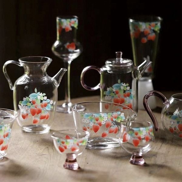  Bộ Trà Cụ Thuỷ Tinh Berry 