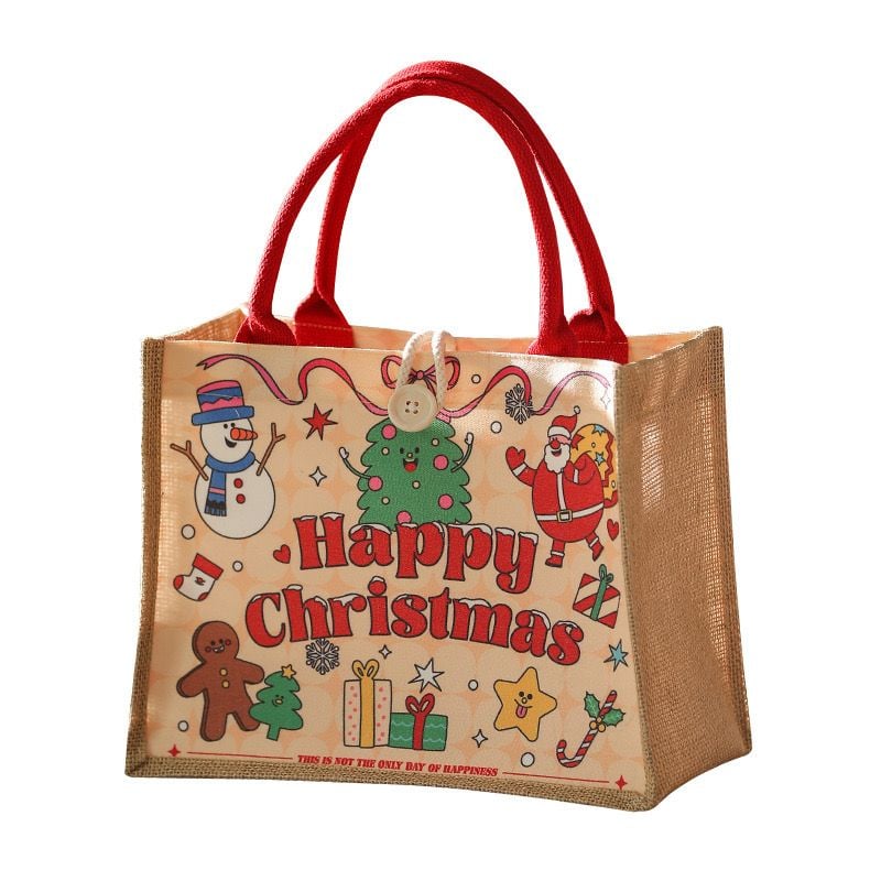  Túi Quà Giáng Sinh Vải Canvas 