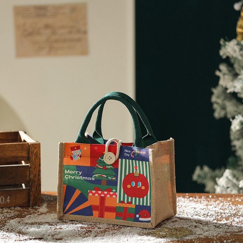  Túi Quà Giáng Sinh Vải Canvas 