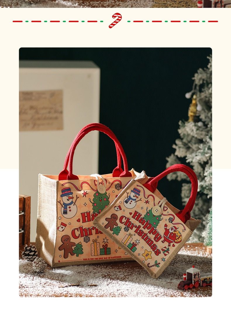  Túi Quà Giáng Sinh Vải Canvas 