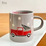  Cốc Xmas Ô Tô Chở Cây Thông 