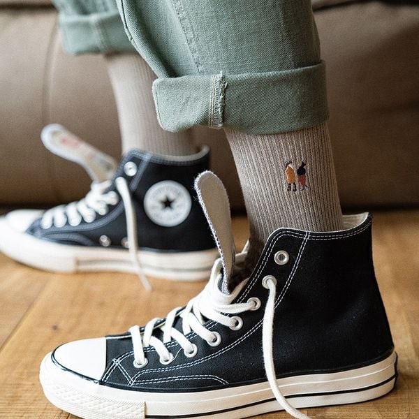  Tất Nam Thêu Phong Cách Hàn Quốc 