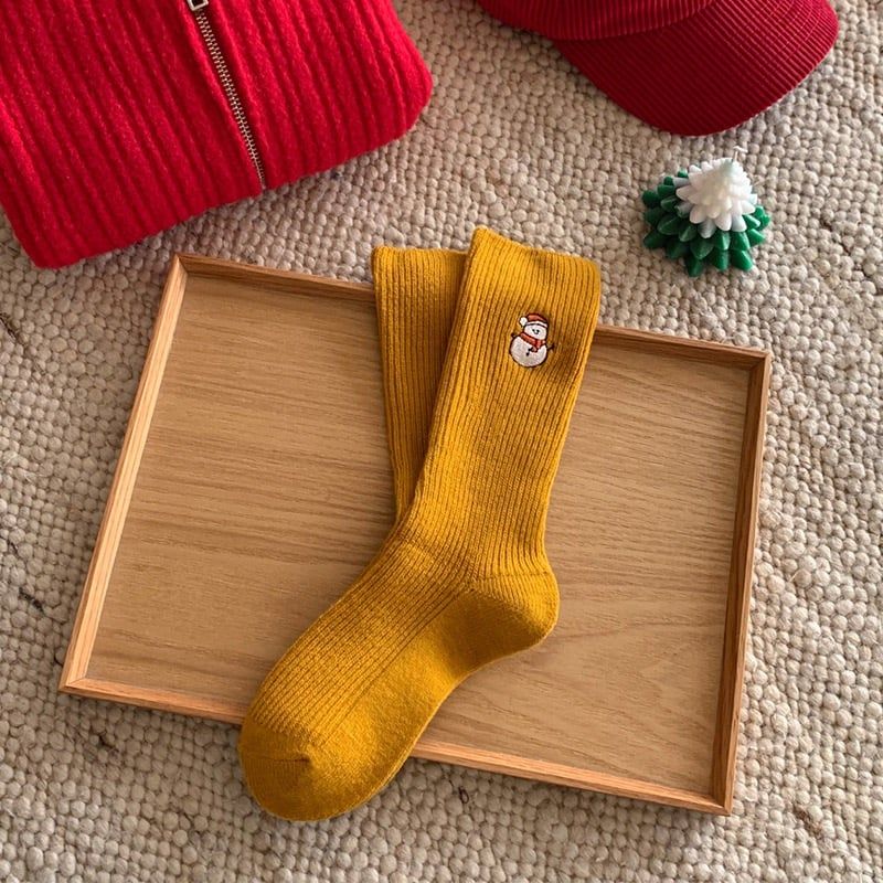  Tất Thêu Hoạ Tiết Giáng Sinh 