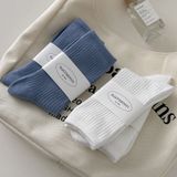  Tất Sọc Dọc Màu Trơn Phong Cách Nhật Bản 