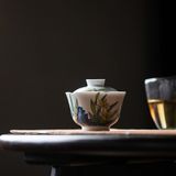 Chén Trà Hoa Thuỷ Tiên Vẽ Tay 