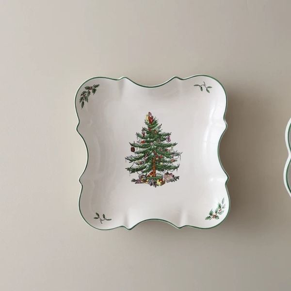  Đĩa Vintage Christmas Tree 