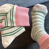  Tất Sọc Màu Tương Phản 