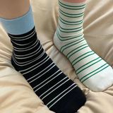  Tất Sọc Màu Tương Phản 