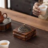  Lư Hương Gỗ Óc Chó 