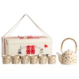  Gift Box Bộ Ấm Trà Quả Hồng May Mắn 