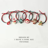  Chun Buộc Tóc Noel Xanh Đỏ 