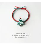  Chun Buộc Tóc Noel Xanh Đỏ 