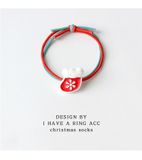  Chun Buộc Tóc Noel Xanh Đỏ 