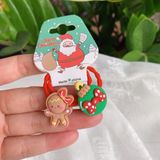  Set 2 Dây Buộc Tóc Giáng Sinh Cho Bé 
