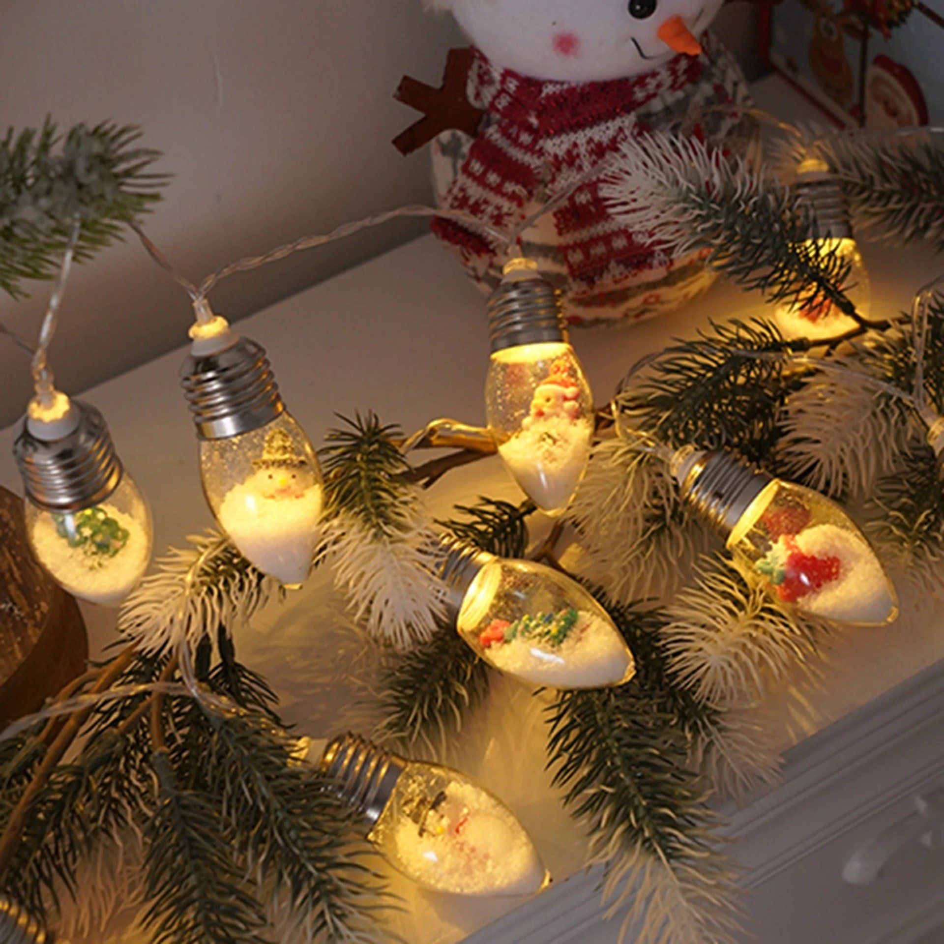  Dây Đèn Chủ Đề Giáng Sinh 2m 