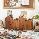  Set Hũ Đựng Ngôi Nhà Gỗ 