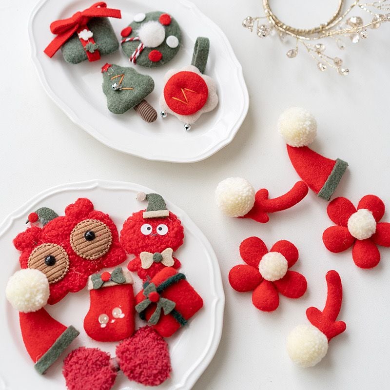  Phụ Kiện Vải Trang Trí Giáng Sinh 