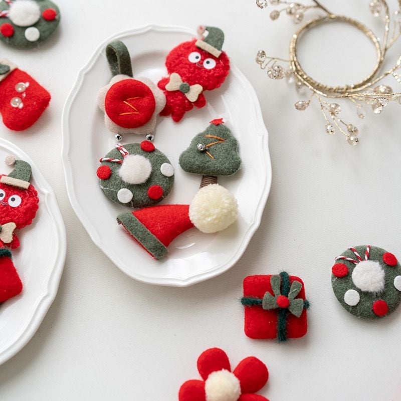  Phụ Kiện Vải Trang Trí Giáng Sinh 