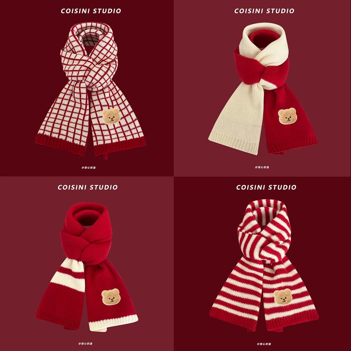  Khăn Choàng Cổ Gấu Nâu 