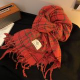  Khăn Choàng Cổ Tua Rua Kẻ Sọc 