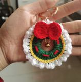  Móc Khoá Vòng Hoa Giáng Sinh Handmade 