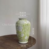  Bình Hoa Thủ Công Cổ Điển Xanh Cốm 