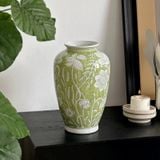  Bình Hoa Thủ Công Cổ Điển Xanh Cốm 