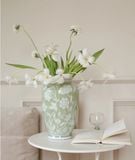  Bình Hoa Thủ Công Cổ Điển Xanh Cốm 