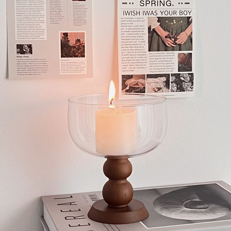  Ly Thuỷ Tinh, Gỗ Sồi Pháp Retro 