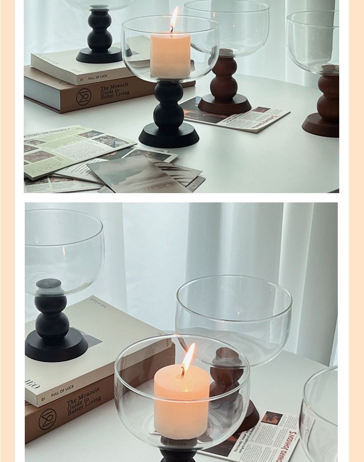  Ly Thuỷ Tinh, Gỗ Sồi Pháp Retro 