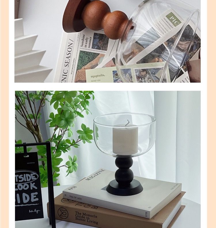  Ly Thuỷ Tinh, Gỗ Sồi Pháp Retro 