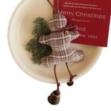  Treo Trang Trí Bánh Gừng Kẻ Nâu 