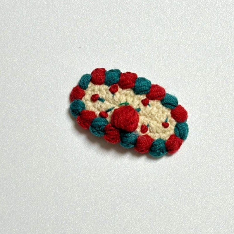  Kẹp Tóc Xmas Len Thủ Công 