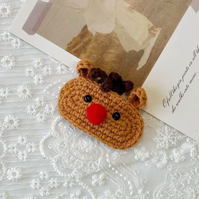  Kẹp Tóc Xmas Len Thủ Công 