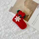  Kẹp Tóc Xmas Len Thủ Công 