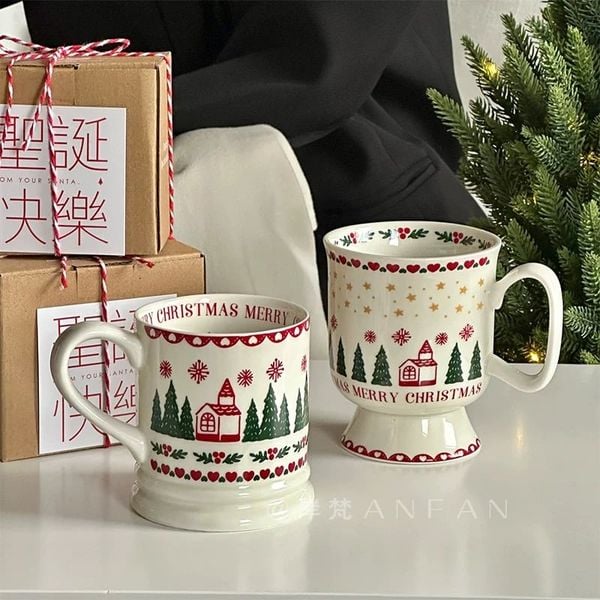  Cốc Ngôi Nhà Bắc Âu Xmas 