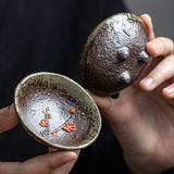  Tách Trà Hoa Đào Gốm Mộc 