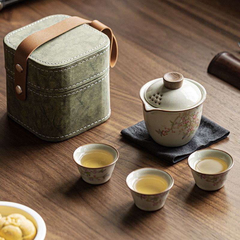  Set Trà Đào Hồng 
