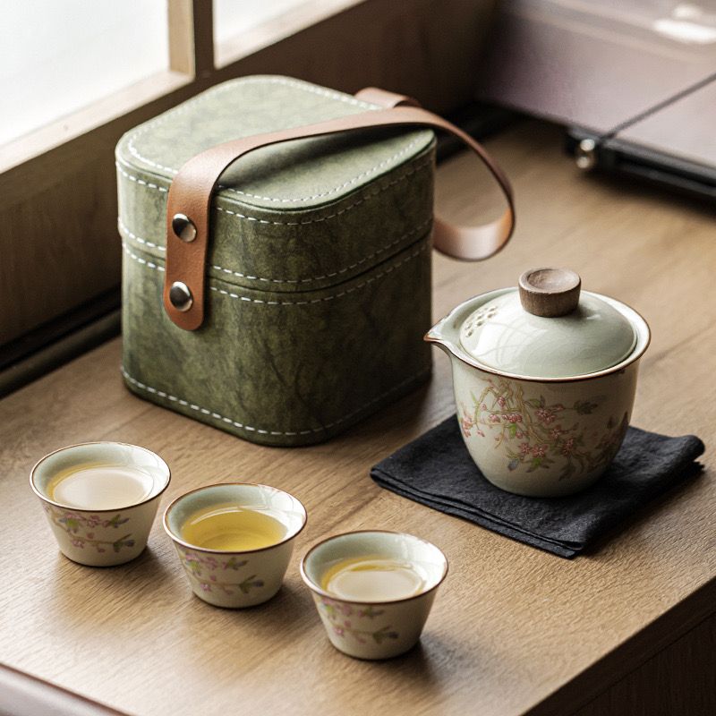 Set Trà Đào Hồng 