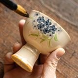  Cốc Trà Hoa Cẩm Tú Cầu Vẽ Tay 