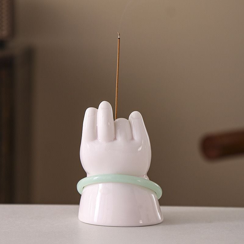  Đốt Trầm Bàn Tay Phật Trắng 