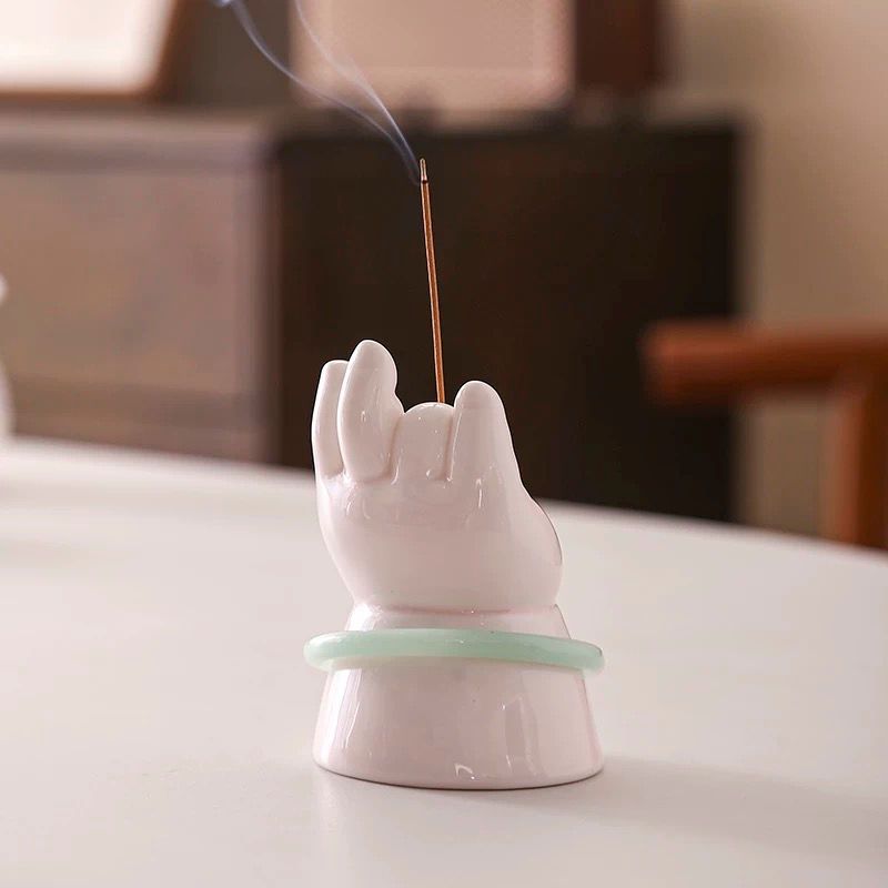  Đốt Trầm Bàn Tay Phật Trắng 