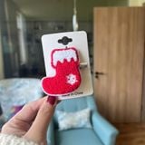 Kẹp Tóc, Trâm Cài Thêu Xmas 