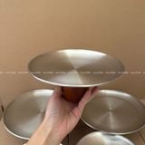  Đĩa Inox Chân Gỗ Ghibli 