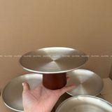  Đĩa Inox Chân Gỗ Ghibli 