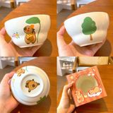  Bát, Thìa Capybara Phong Cách Nhật Bản 
